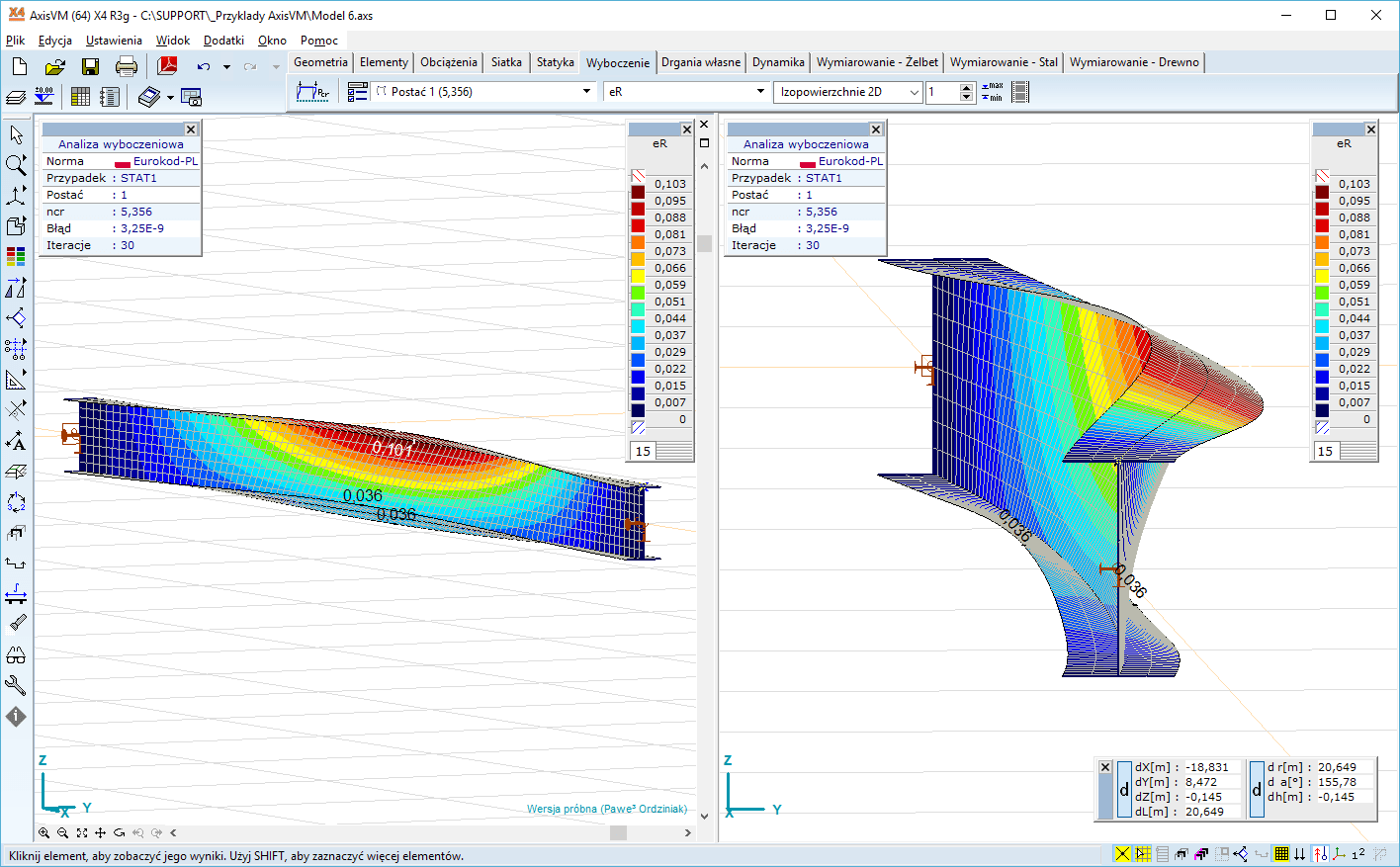 Analiza stateczności (globalna analiza wyboczeniowa)