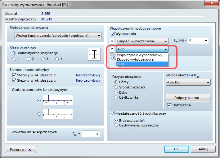 Automatyczne obliczanie długości wyboczeniowej