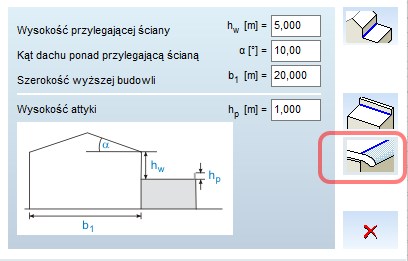 Definiowanie nawisów śnieżnych na krawędziach paneli