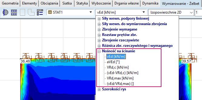 Nowe komponenty wyników dla żelbetu