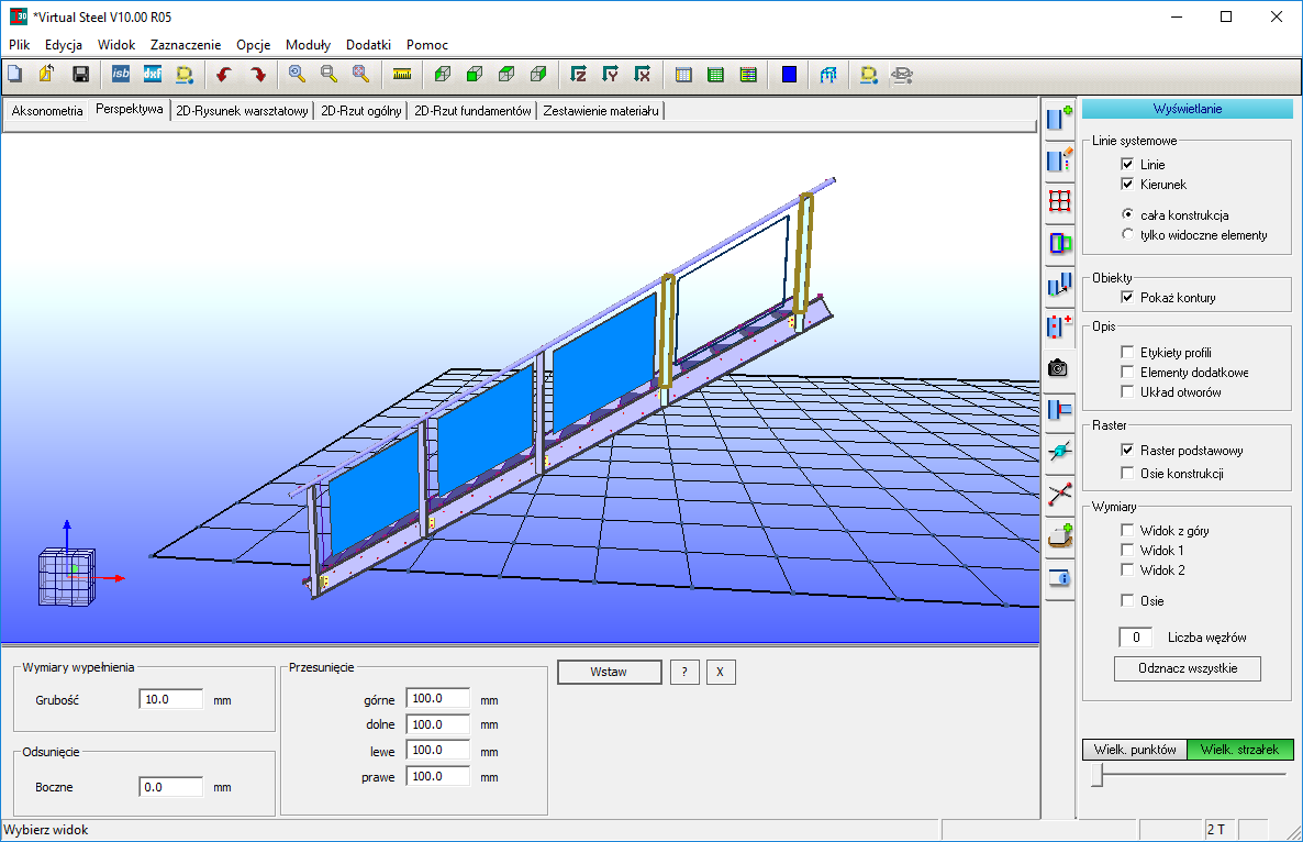 Nowy moduł - pełne wypełnienie barierek