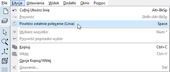 Powtórz ostatnie polecenie