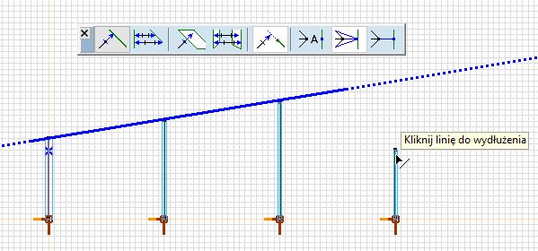 Wydłużanie i docinanie linii