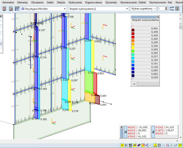 Wymiarowanie ścian murowych (nowy moduł MD1)