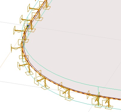 Wyświetlanie złożonych symboli podpór liniowych