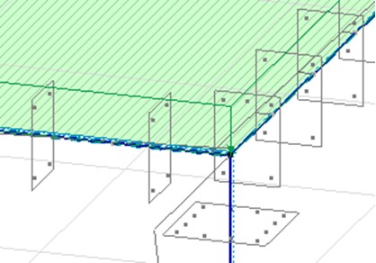 Wyświetlenia przypisanego zbrojenia na modelu globalnym