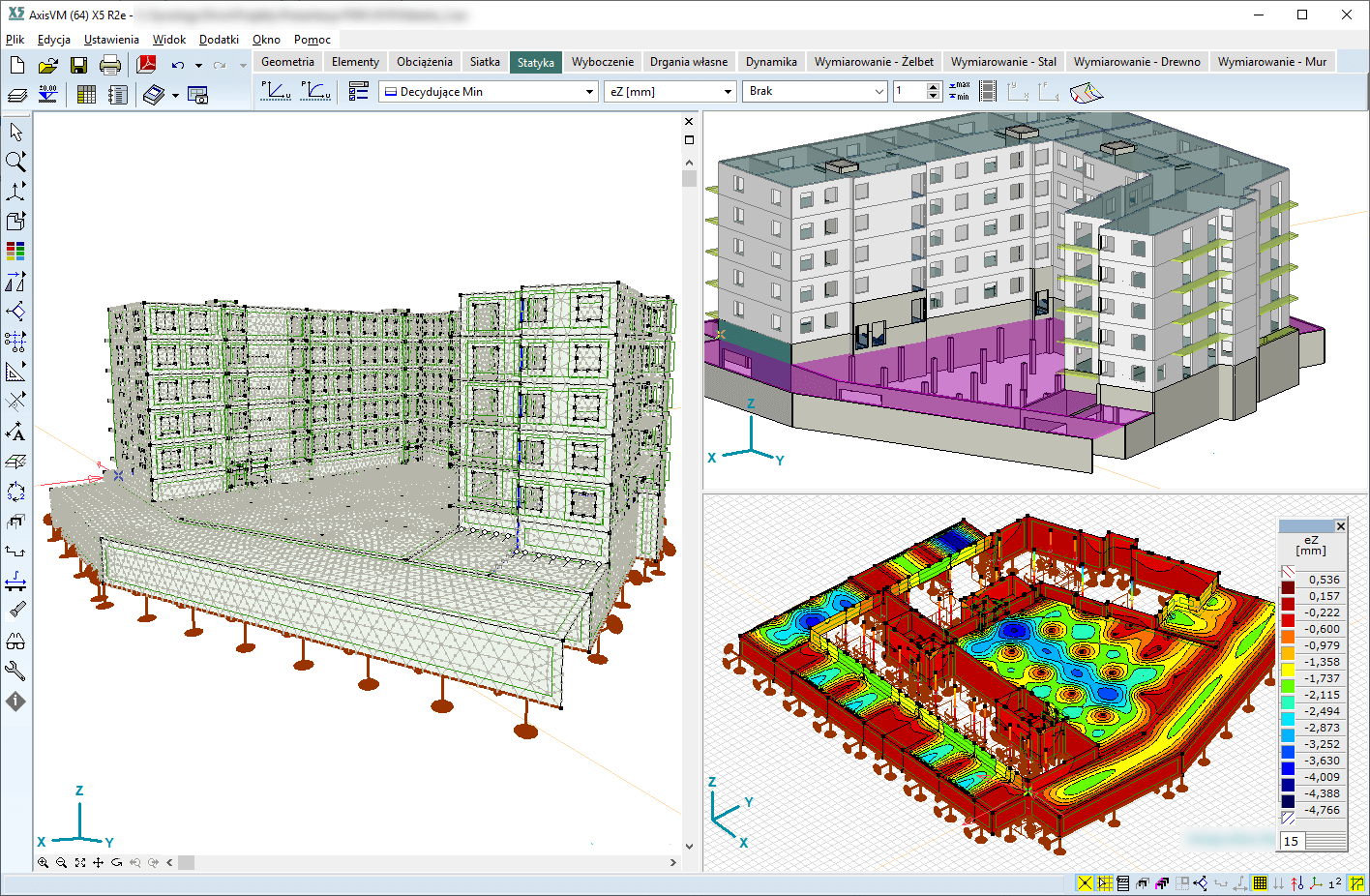 Różne widoki w jednym oknie głównym