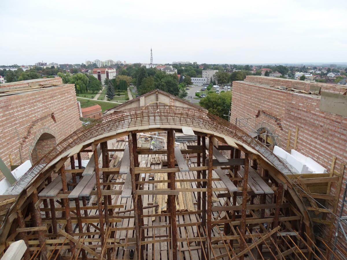 Szalunek i zbrojenie kopuły