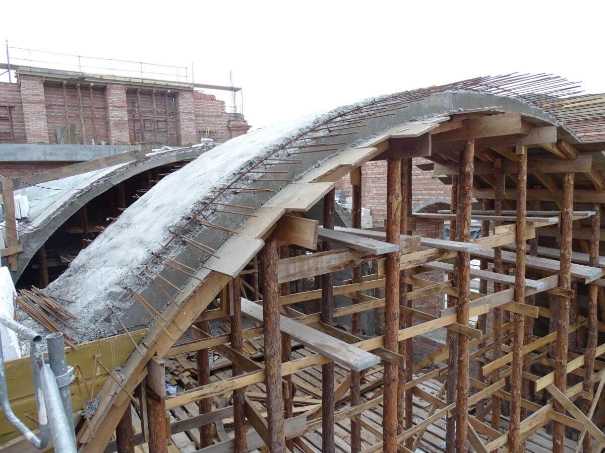 Szalunek i zbrojenie kopuły