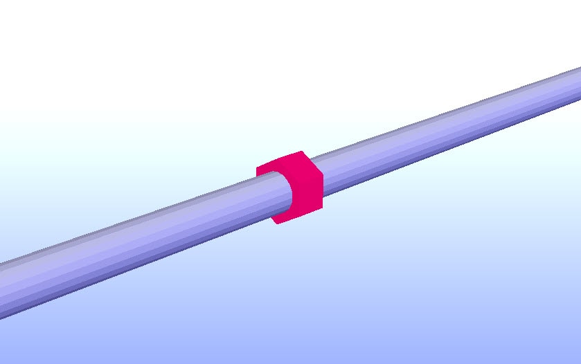 Nakrętka na pręcie okrągłym