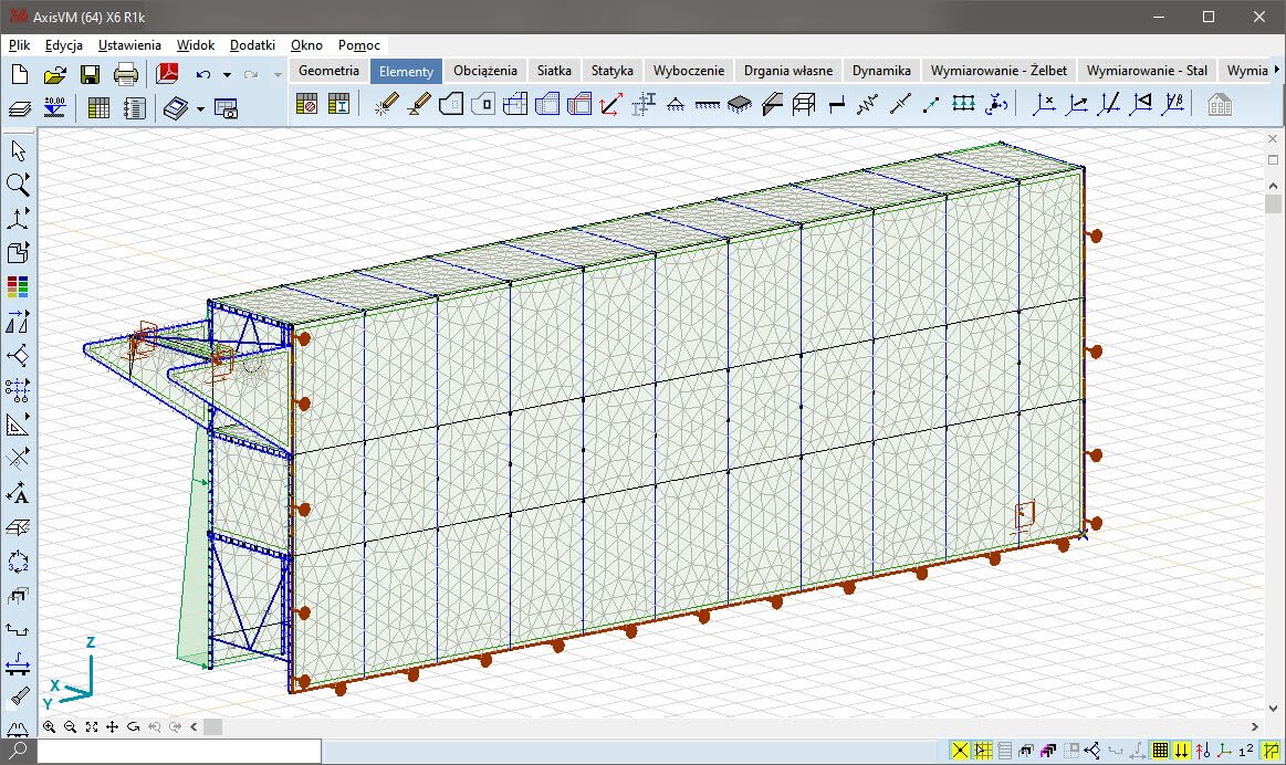 Posiatkowane elementy powierzchniowe